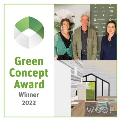 Bild: RITTWEGER und TEAM aus Erfurt gewinnt den Green Concept Award 2022 für das Ferienhaus WOOP als CO2 Depot 