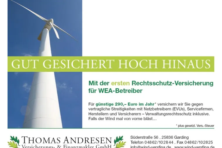 Bild: Deutschlands erster Rechtsschutz für Betreiber von Windenergieanlagen