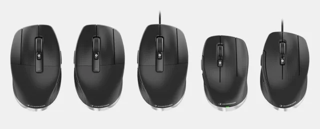 Bild: 3Dconnexion präsentiert drei neue CadMouse-Modelle für unterschiedliche Handgrößen und Griffstile