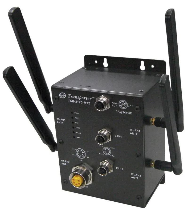 Nicht nur für Schienenfahrzeuge: Mobilfunk-VPN-Router TAR-3120-M12 von Acceed