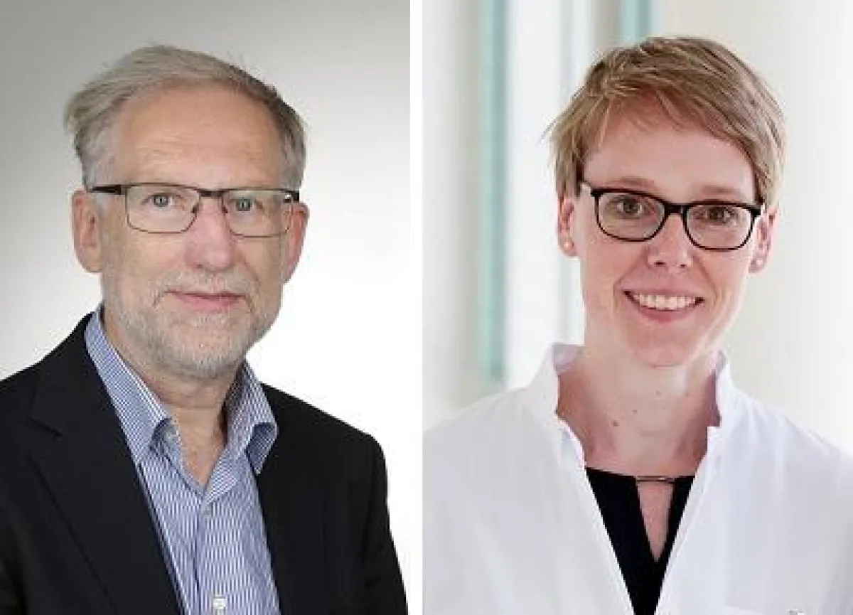 Prof. Dr. Hinrich Abken, RCI, und PD Dr. Simone Thomas, UKR. © UKR/Vincent Schmucker, Domenika Golka