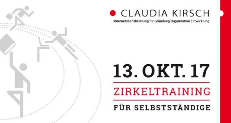Bild: Frühbucher-Tickets zum 2. Zirkeltraining für Selbstständige am 13. Oktober 2017