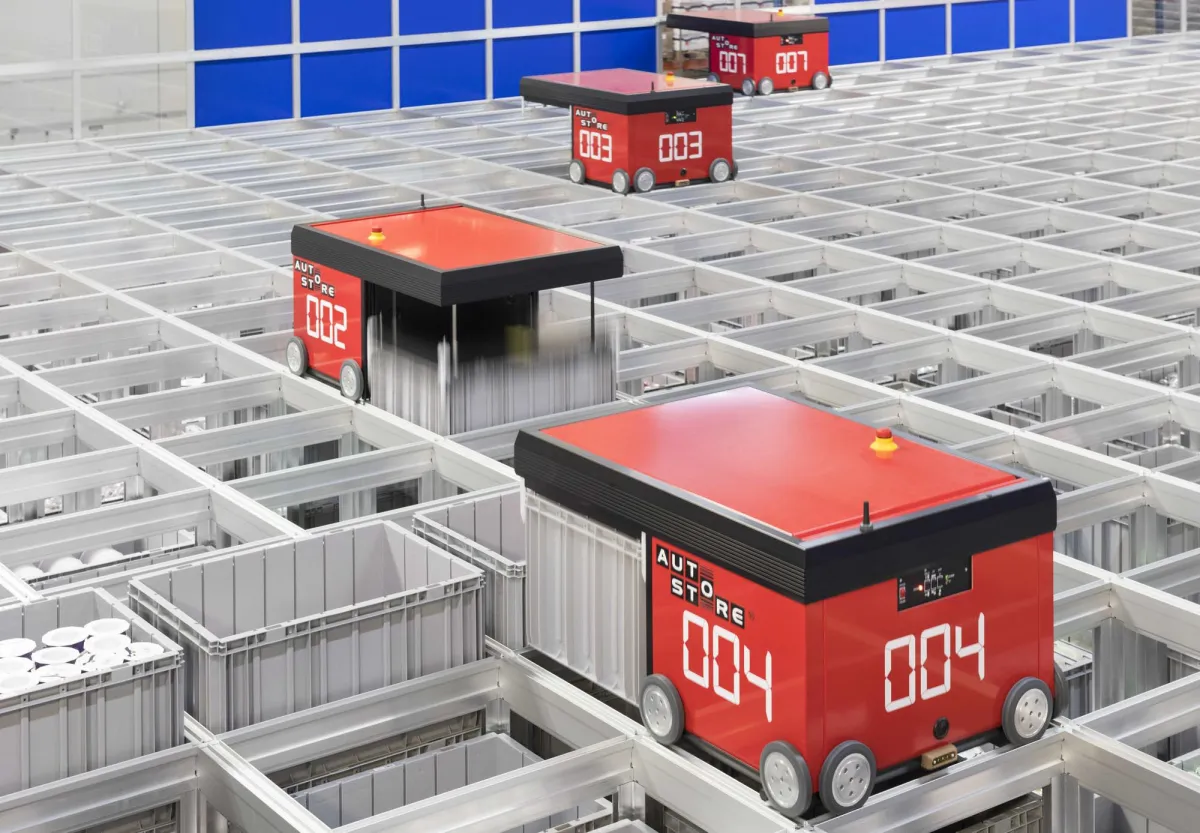 Dematic automatisiert das Lager von Mireille NV mit einem AutoStore®-System. (Foto: Dematic)