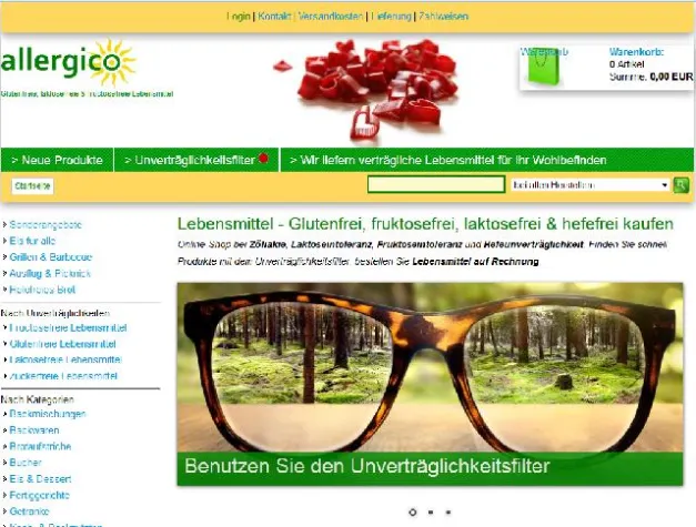 Bild: Allergico vereinfacht Logo - Nutzen für Nahrungsmittelallergiker