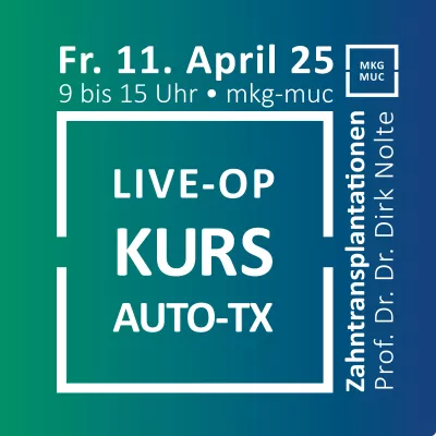 Bild: Live-OP-Kurs zur Zahntransplantation in der Praxisklinik mkg-muc München