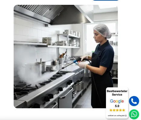 Bild: Frankfurter Veterinäramt verschärft Kontrollen: Fachbetrieb für Gastronomiereinigung setzt auf Trockendampf