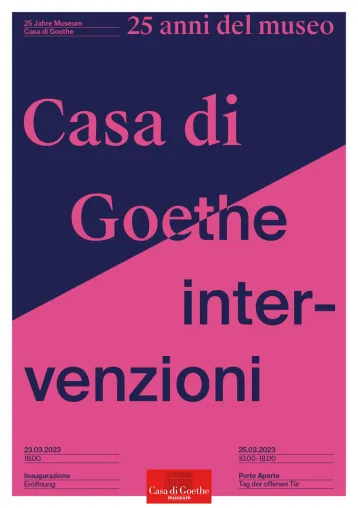 Bild: 25 Jahre “Casa di Goethe“ in Rom. Deutschlands einziges Museum im Ausland stellt Weichen für die Zukunft