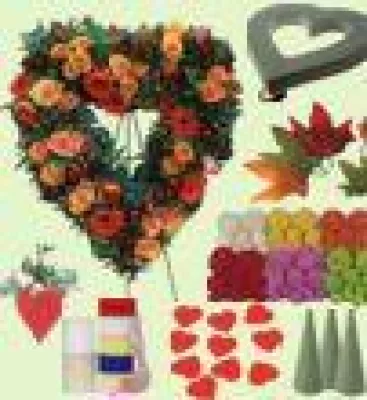 Bild: Hochzeitsdekorationen - Ringkissen für die Eheringe basteln - Blumen-Kissen für die Trauringe selber machen