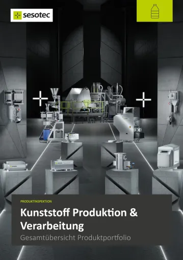 Bild: Neue Broschüre von Sesotec - Produktinspektion in Kunststoff Produktion & Verarbeitung
