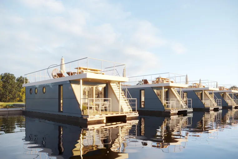 Bild: Stern Hausboot verkauft die ersten Hausboote „Made in Denmark“ mit Liegeplatz im Naturparadies Limfjord