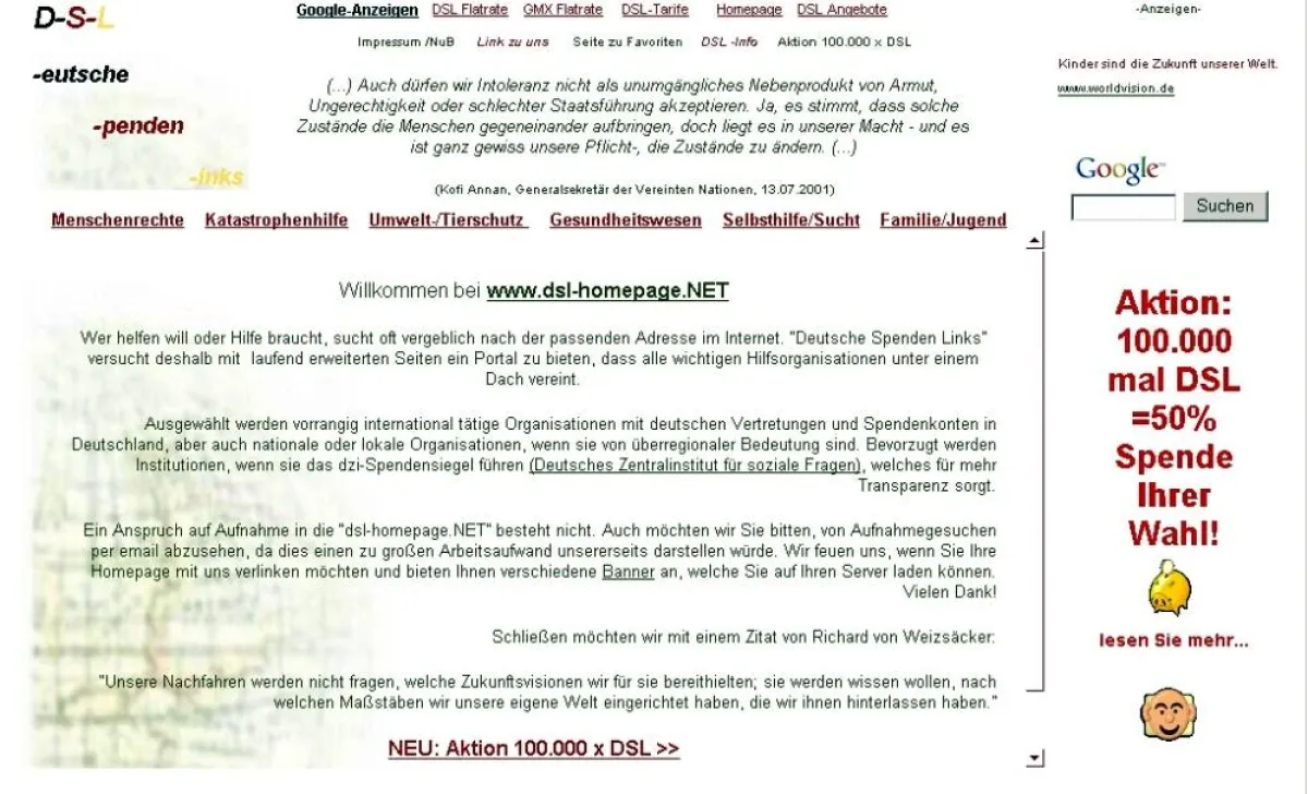 Aktion 100.000 x DSL