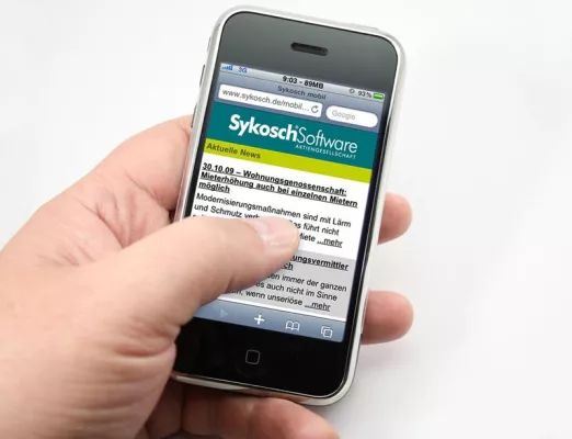 Bild: Überall bestens informiert: Sykosch Software AG bietet aktuelle News jetzt auch für iPhone und Co. an