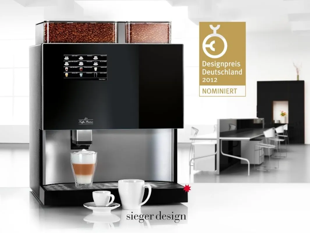 Nominiert für den Designpreis Deutschland 2012: Der Kaffeespezialitäten-Vollautomat Kaffee Partner Ultima Duo®