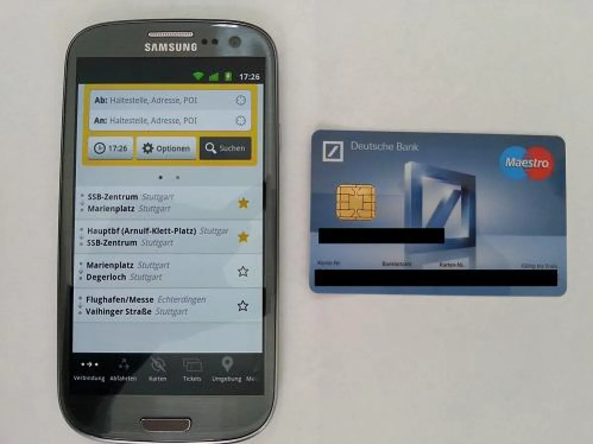 Die SSB-App unter falschem Namen registrieren und ein fremdes Bankkonto angeben.