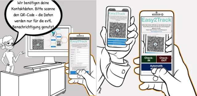 Bild: Münchner IT-Unternehmen veröffentlicht digitale Kontaktdatenerfassung für Gastronomie und Betriebe: Easy2Track