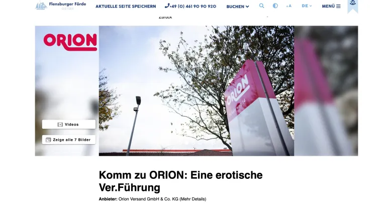Bild: Hinter den Kulissen der Lust: ORION lädt zur „erotischen Ver.Führung“