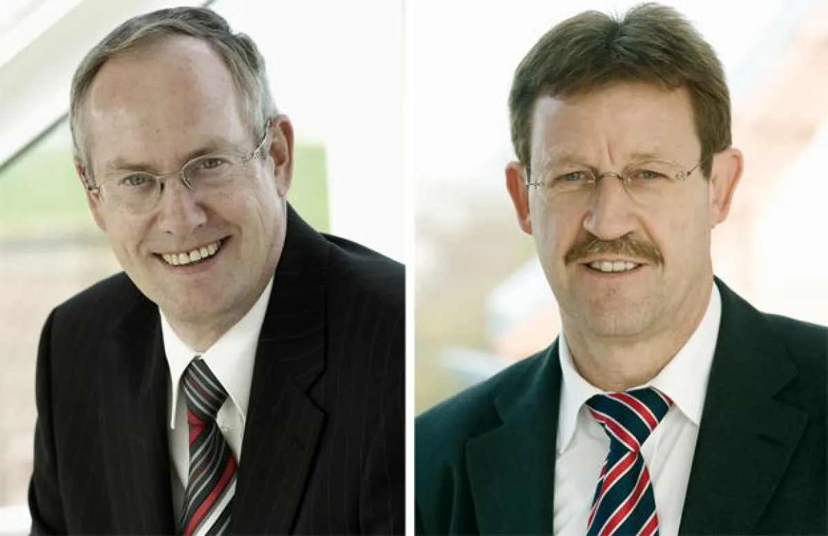 Die NV-Vorstände Johann Cremer (links) und Arend Arends: