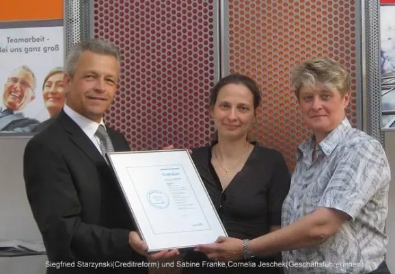 Bild: Bonitätszertifikat CrefoZert für PREALIZE® GmbH