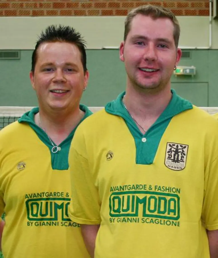 Waren in Hilden nicht zu stoppen: (v.l.) Peter Müller und Sascha Wohlgebohren vom VfL Eintracht Hagen. (Foto: Karsten-Thilo Raab)