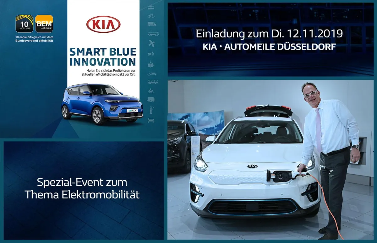 Einladung zum Event KIA Smart Blue Innovation Düsseldorf