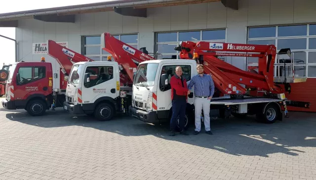 LKW-Arbeitsbühne GSR B240PX für Vermiet-Unternehmen Helmberger Bild: LKW-Arbeitsbühne GSR B240PX für Vermiet-Unternehmen Helmberger