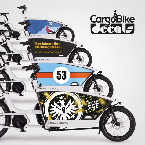 Bild: Urban Arrow Family-Lastenräder mit einzigartigen Klebefolien-Sets individualisieren und verschönern