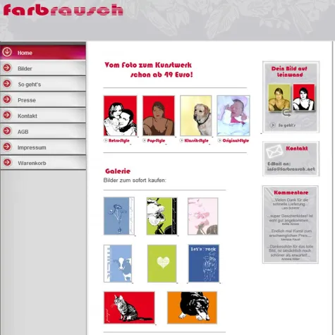 Bild: Neuer Shop Farbrausch geht online