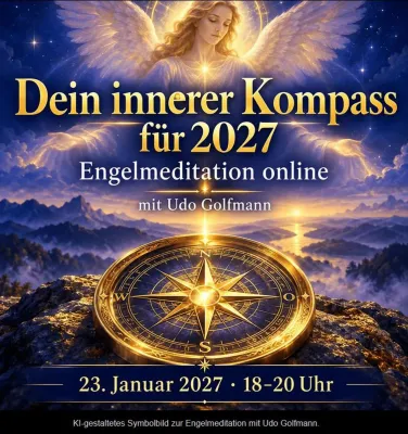 Udo Golfmann lädt zur Online-Engelmeditation für 2027 ein Bild: Udo Golfmann lädt zur Online-Engelmeditation für 2027 ein