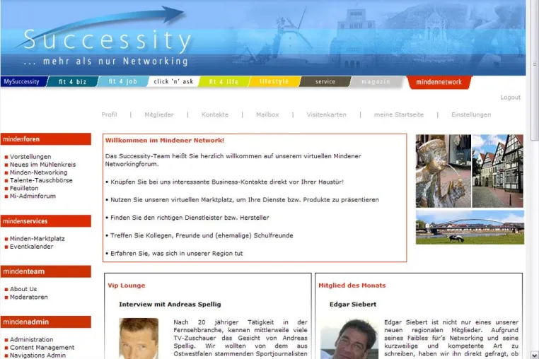Eröffnung des ersten regionalen Netzwerkes bei Successity.de für den Kreis in Minden-Lübbecke Bild: Eröffnung des ersten regionalen Netzwerkes bei Successity.de für den Kreis in Minden-Lübbecke