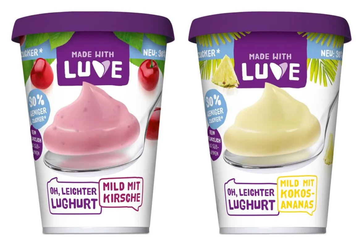Doppelt gut: Zuckerreduzierte Lughurts (c) Prolupin GmbH