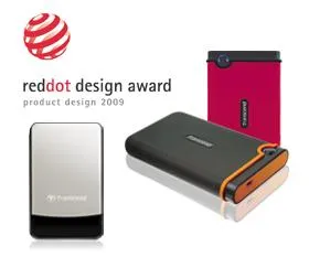 Bild: Robust, zuverlässig, formschön und bezahlbar - Transcend gewinnt den begehrten Red Dot Design Award 2009