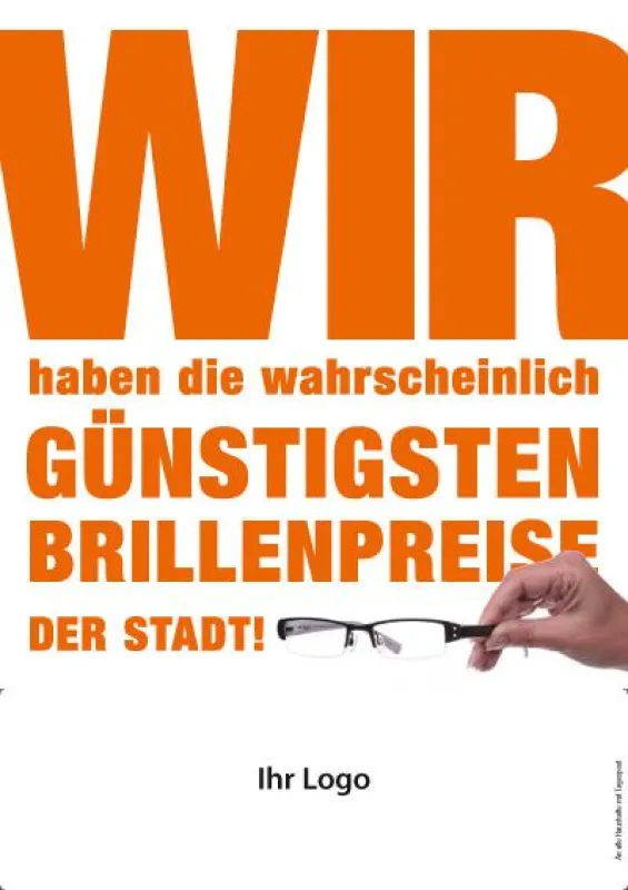 Beispiel einer Prospekttitelseite der Aktiven Optiker