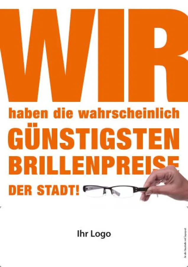 Beispiel einer Prospekttitelseite der Aktiven Optiker