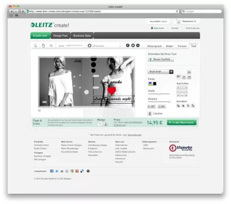 Bild: LEITZ Ordner kreativ gestalten