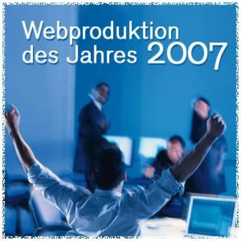 Bild: Webproduktion des Jahres - Der Webdesign-Wettbewerb 2007