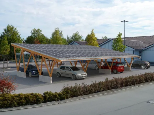 Bild: Parken unter dem Solardach - Zusätzliche Einnahmen mit der Energie der Zukunft