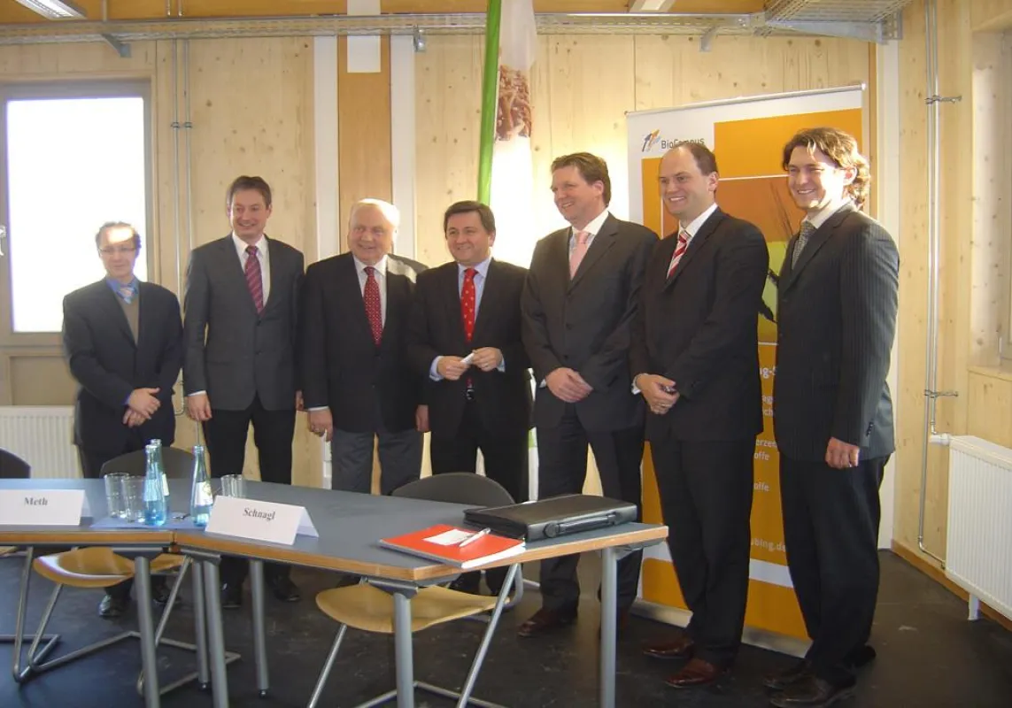 Pressekonferenz der Fa. CompacTec zum Umzug in den neuen BioCubator