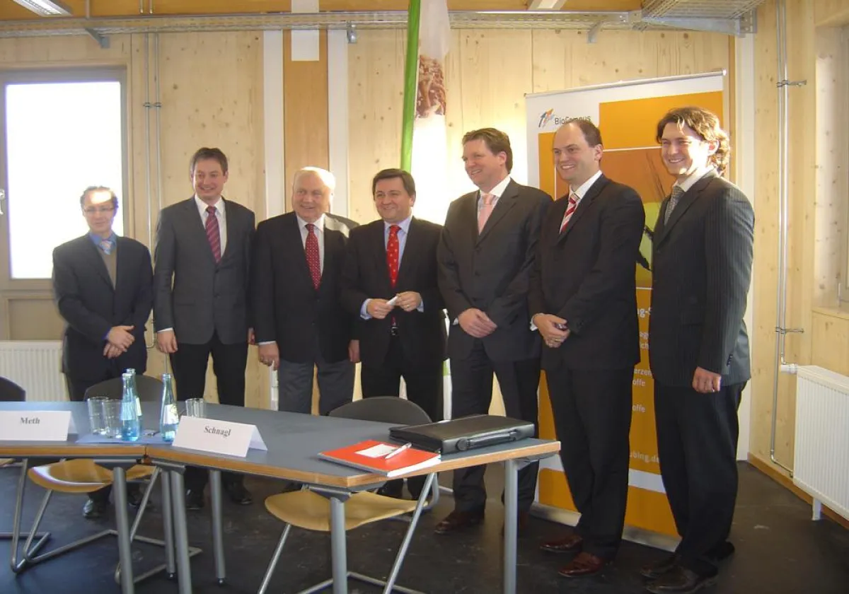 Pressekonferenz der Fa. CompacTec zum Umzug in den neuen BioCubator