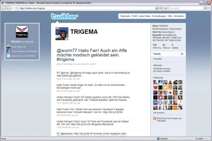 Bild: SF eBusiness bringt TRIGEMA ins Social Web
