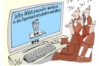 Bild: Die aktuelle Karikatur zum Urteil des Bundesverfassungsgerichtes