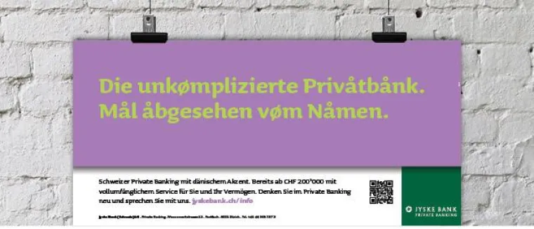 Werbung mit dänischem Akzent Bild: Werbung mit dänischem Akzent