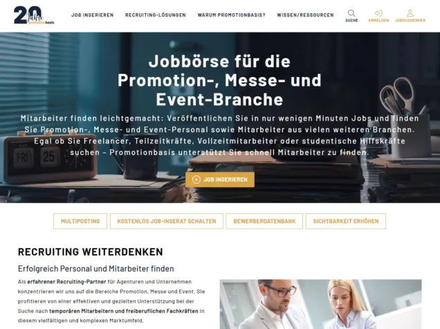 Bild: Neues Design und exklusive Rabattaktion bei Promotionbasis
