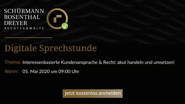 Bild: Online-Event: Marketing & Recht: was ist erlaubt in der digitalen Kundenansprache?