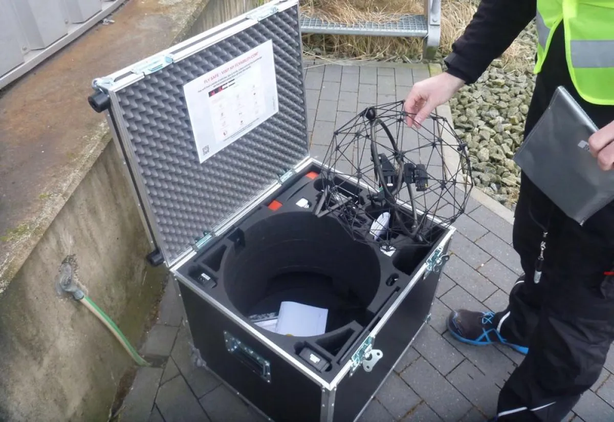 Tankinspektion in einem Kraftwerk