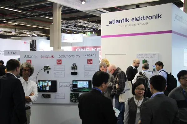 Bild: Atlantik Elektronik verzeichnet erfolgreichen Messeauftritt auf der embedded world 2019 in Nürnberg