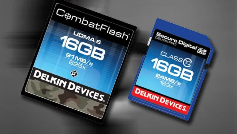 Delkin High-Speed-Speicherkarten Bild: Delkin High-Speed-Speicherkarten