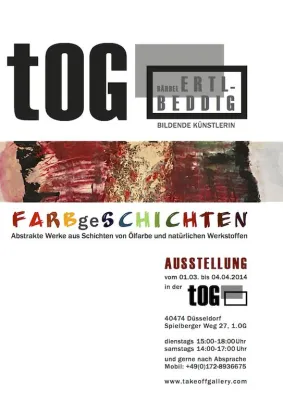 Bild: Vernissage "FARB-ge-SCHICHTEN" von Ertl-Beddig in der tOG Düsseldorf