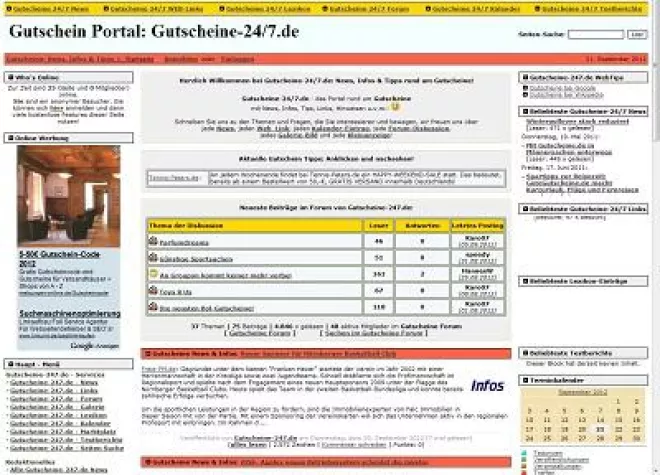 Gutschein Portal Gutscheine-247.de mit neuen Features online Bild: Gutschein Portal Gutscheine-247.de mit neuen Features online