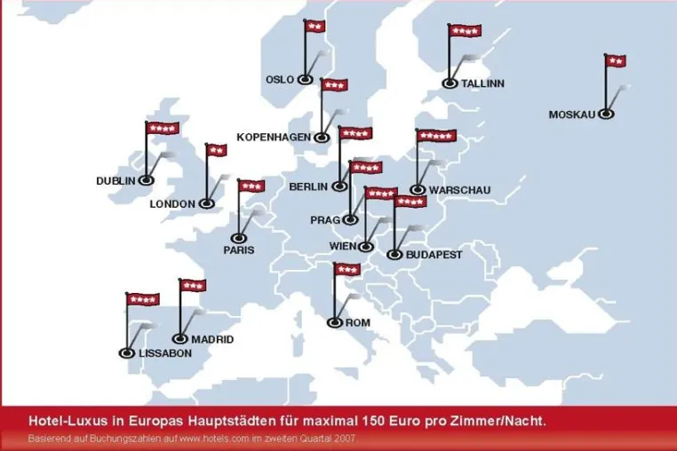 Bild: Himmelbett in Warschau, Pritsche in Moskau - Hotel Price Index zeigt, wo Luxus erschwinglich ist