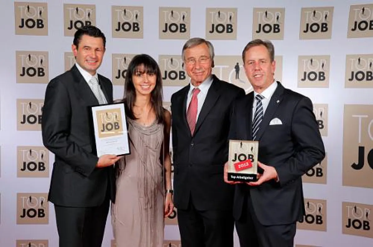 Top Job 2012: Pierre Fischer, Esma Fischer, Dr. Wolfgang Clement, Martin Redeker
